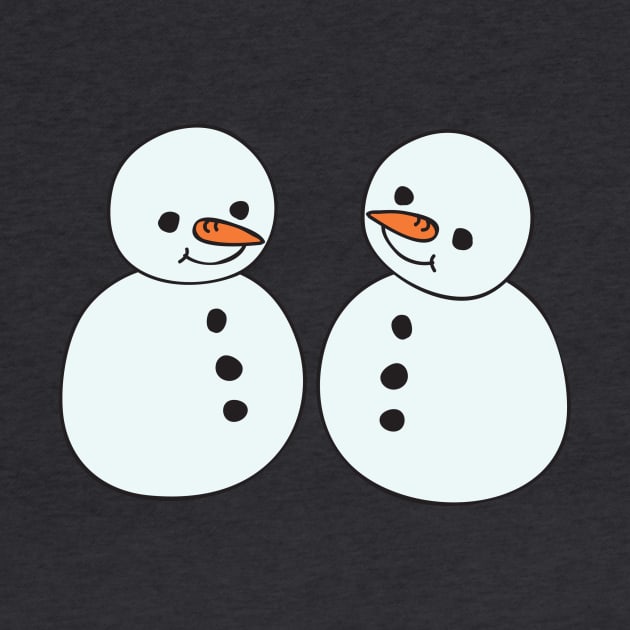 Snowman friends by MegMarchiando